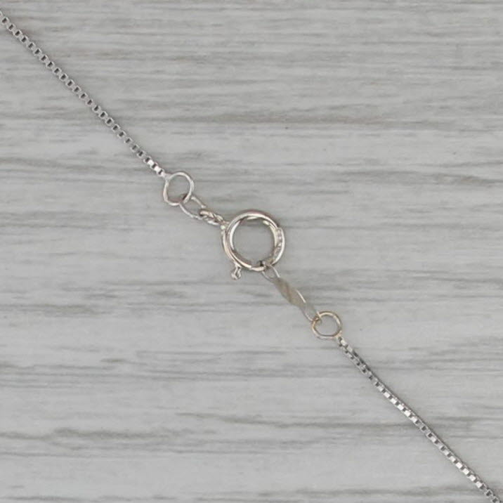 1.86ctw Graduated Moissanite Journey Pendant Necklace 14k Gold 18" Box Chain