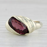2.70ct Rubelite Tourmaline Ring 14k Yellow Gold Size 5.5 Oval Solitaire