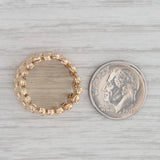 Expandable Mesh Ring Bracelet 10k Gold Size 3.5 Band up to 8" Statement Bangle