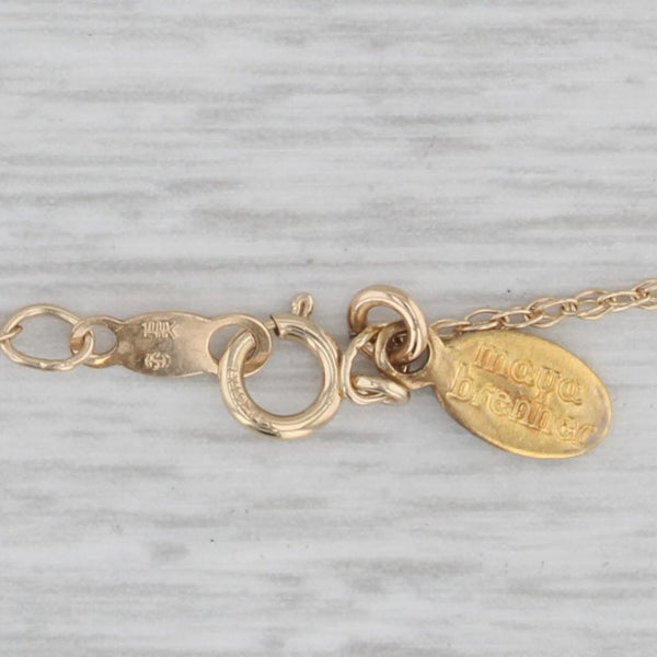 North Carolina Pendant Necklace 14k Gold Diamond Western NC 16" Rope Chain