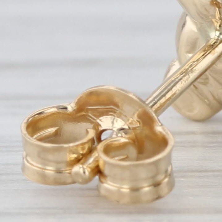 Teddybear Stud Earrings 18k Yellow Gold Bear Studs