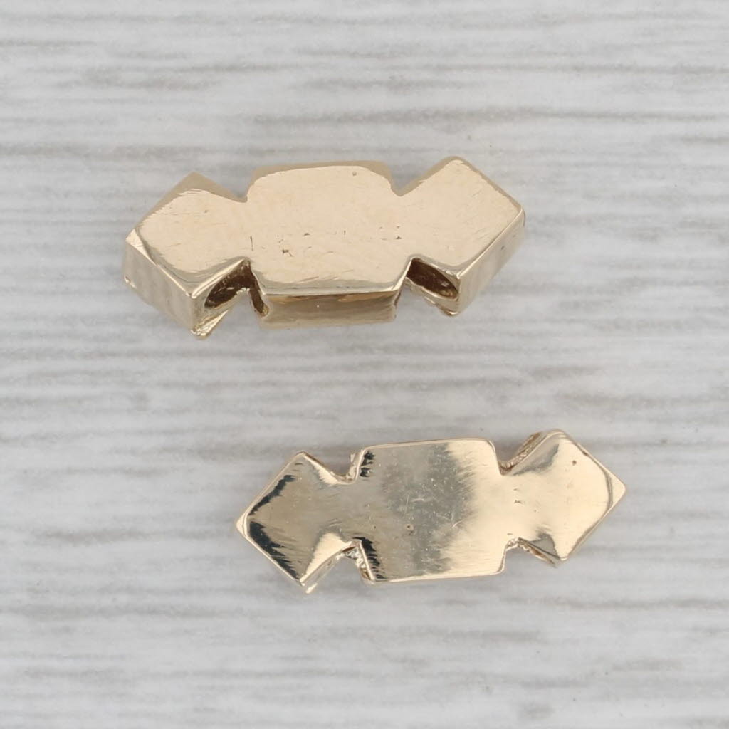 Gray Richard Klein Diamond Slide Charm Spacers 14k Yellow Gold Set of 2