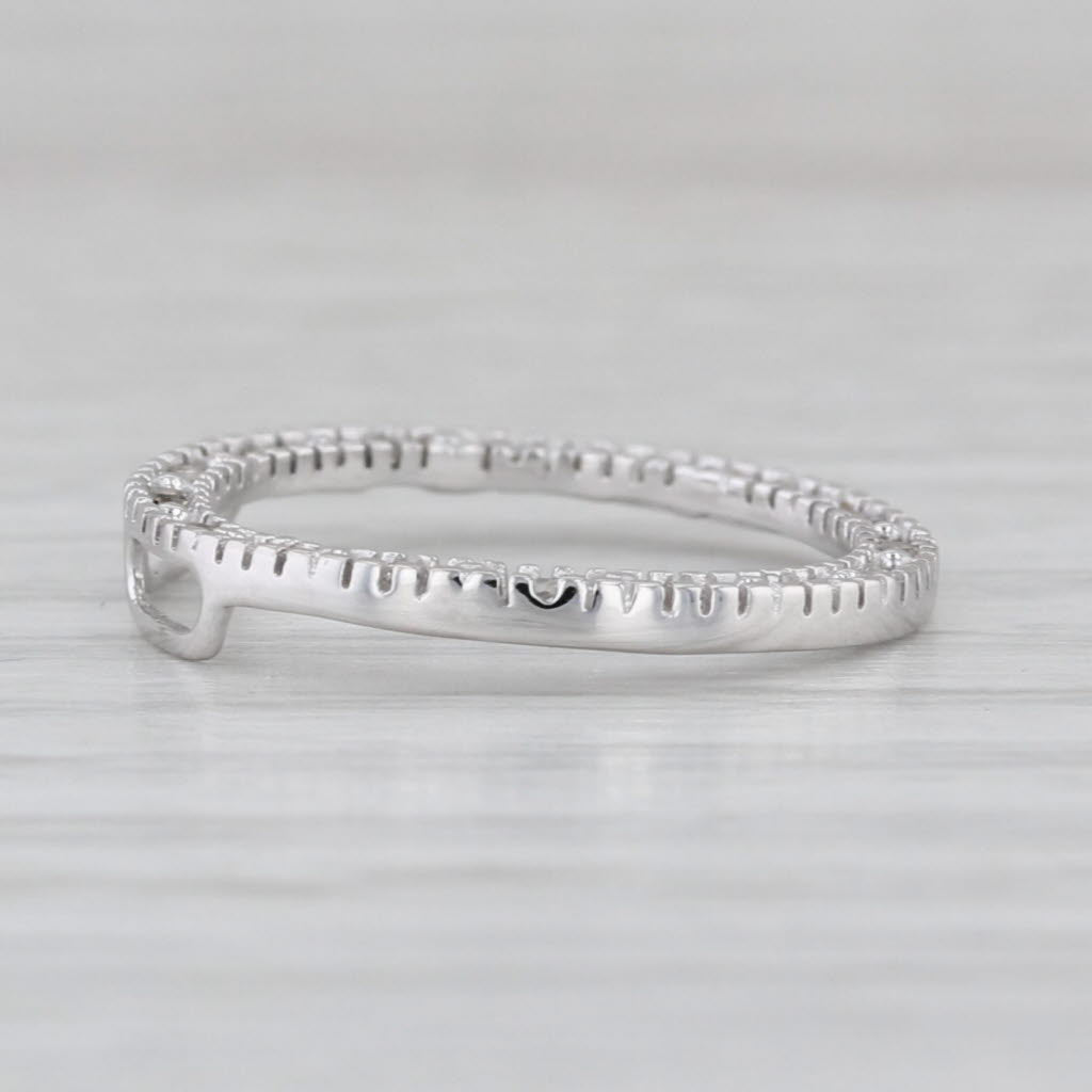 Diamond Eternity Circle Pendant Necklace 10k White Gold