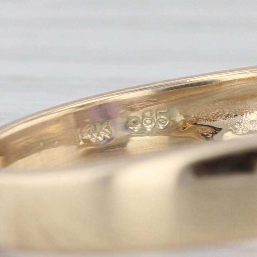 7.14ctw Tanzanite Diamond Ring 14k Yellow Gold Size 7.75