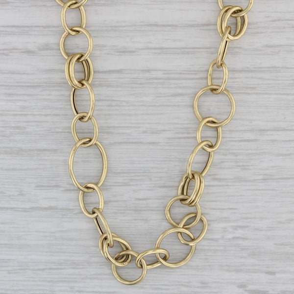 Ippolita 33.25" Linked Rings Bangle Necklace 18k Yellow Gold