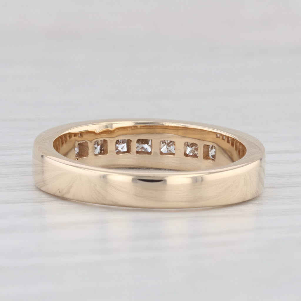 Light Gray 1.25ctw Diamond Men's Wedding Band 14k Yellow Gold Size 10.25-10.75 Ring