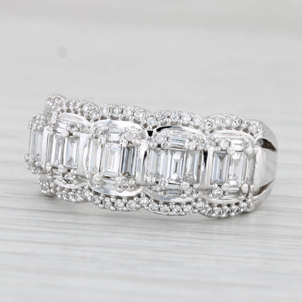 1.41ctw Diamond Ring 14k White Gold Size 8.5