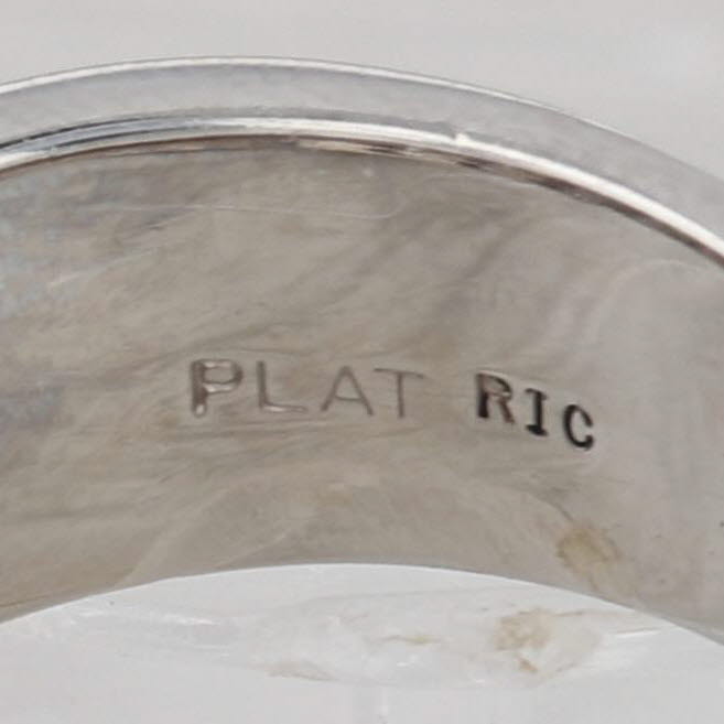 0.85ctw Diamond Ring Platinum Size 7.5 Anniversary Band Stackable