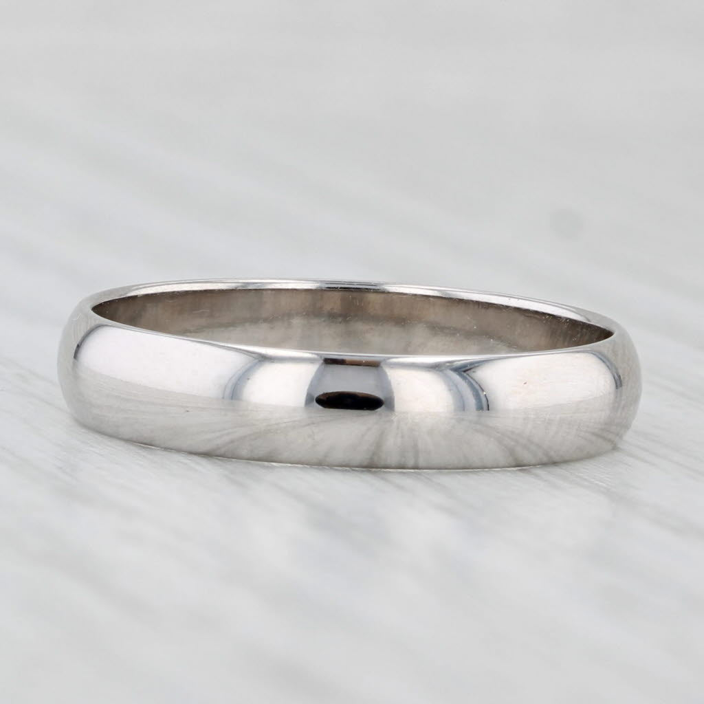 Light Gray White Gold Wedding Band 14k Size 8.75 Ring