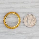 Gray Hidalgo 0.30ctw Diamond Ring 18k Yellow Gold Enamel Size 6.5 Stackable Band