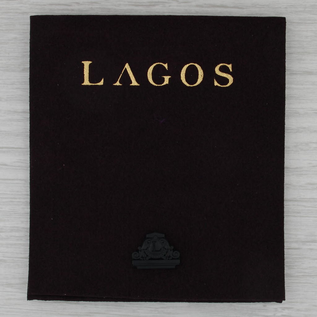 New Lagos Caviar Cable Chain Bracelet Sterling Silver w/ Pouch Card 7.75" 8.7mm