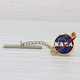 NASA 20 Years Service Pin 10k Gold Enamel Synthetic Ruby Award Lapel Tie Tac