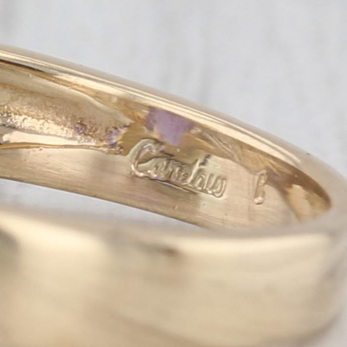 7.14ctw Tanzanite Diamond Ring 14k Yellow Gold Size 7.75