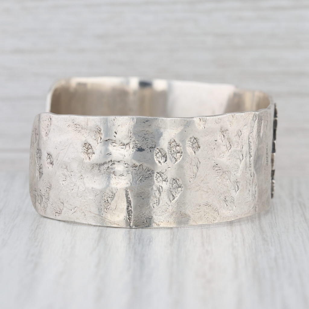 Vintage Cross of Jerusalem Cuff Bracelet Sterling Silver Christy Lea Payne