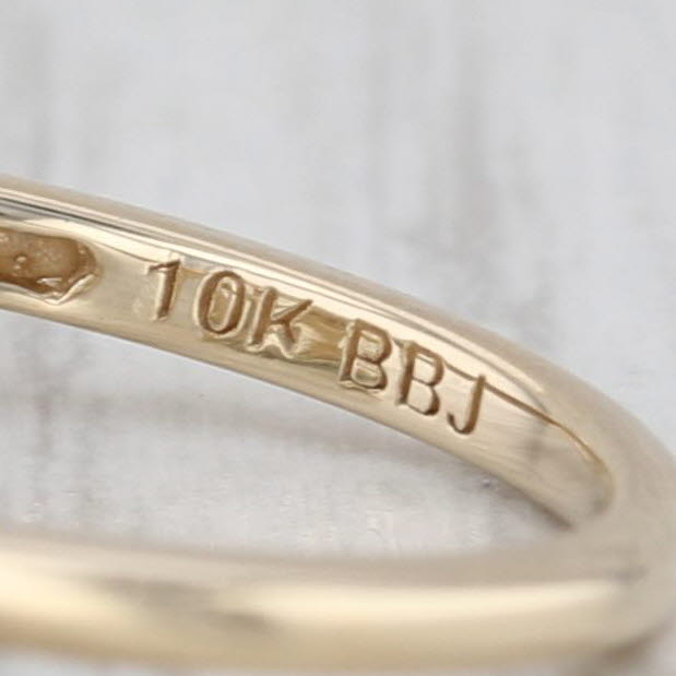 1.40ct Prasiolite Green Amethyst Solitaire Ring 10k Yellow Gold Size 6.25