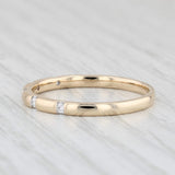0.10ctw Diamond Wedding Band 10k Yellow Gold Size 9 Stackable Ring