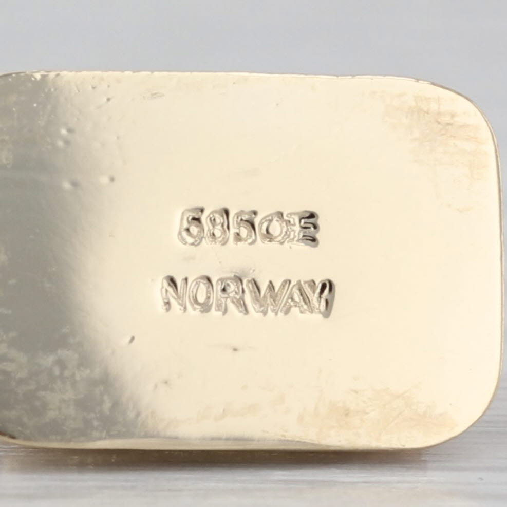 Borgund Stave Church Souvenir Charm 14k Yellow Gold 3D Norway Pendant