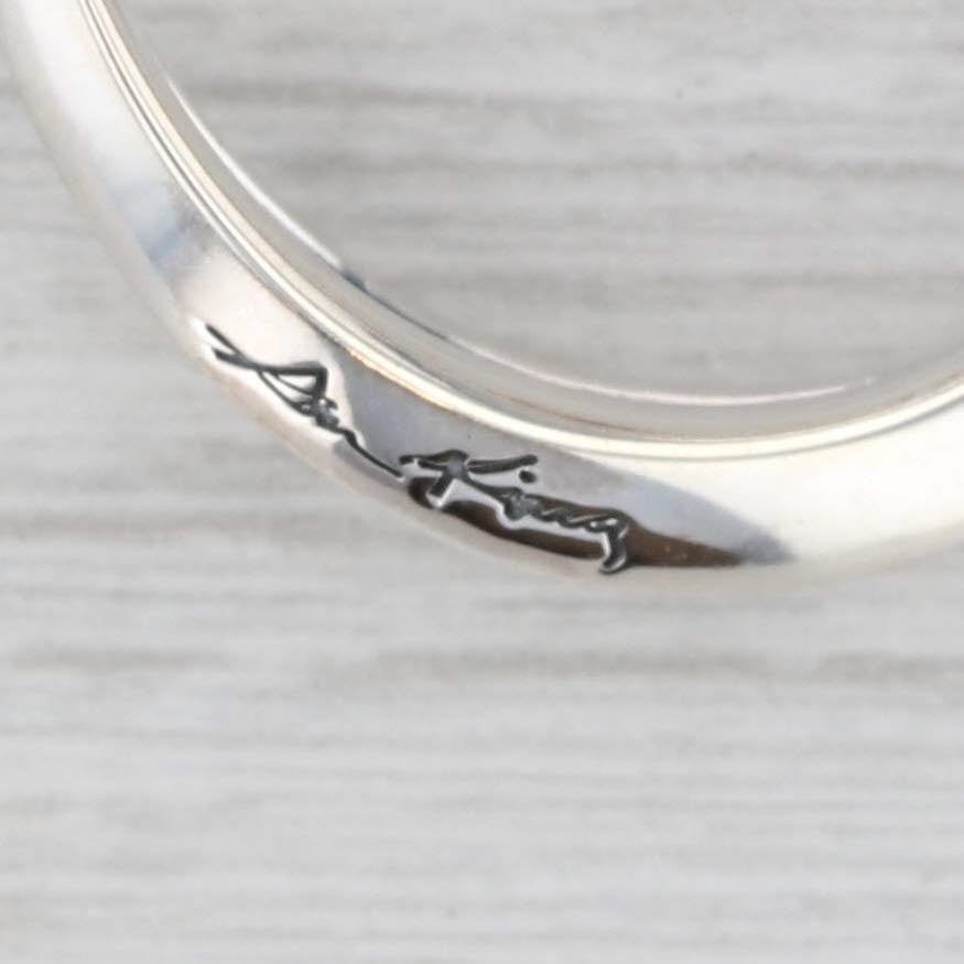 Light Gray Ann King Flower Hoop Earrings Sterling Silver 18k Gold Round Hoops