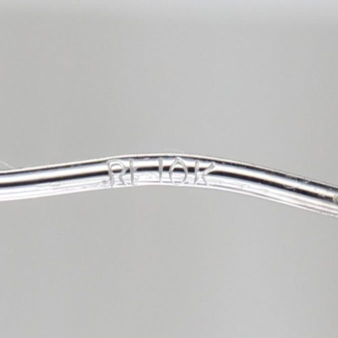 Small Etched Hoop Earrings 10k White Gold Snap Top Round Hoops 22.6 x 2.3 mm