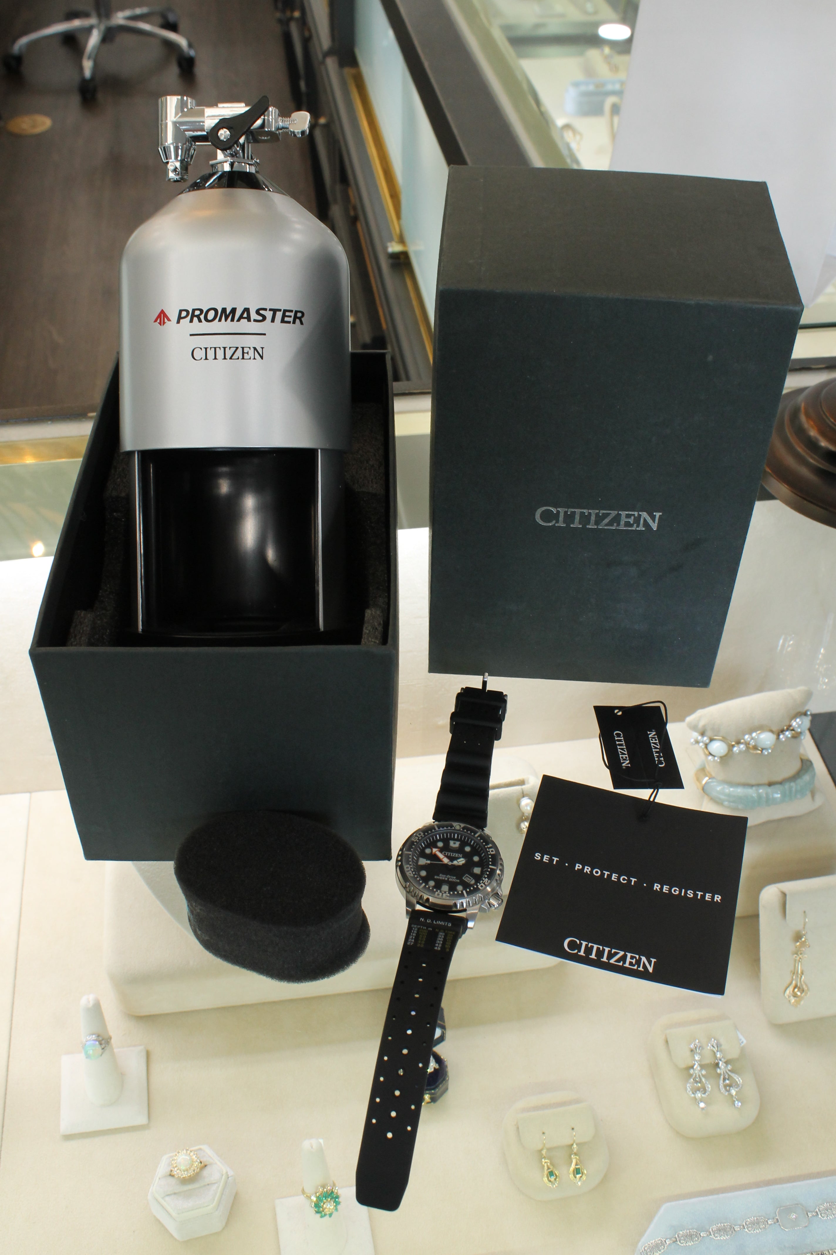 Citizen Promaster Mens Diver Watch 44mm Steel Date E168 Eco-Drive BN0150-28E