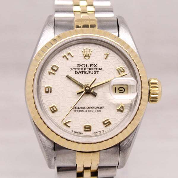 1990 Rolex Datejust Ladies 69173 Steel & Gold Automatic Watch Jubilee Serviced