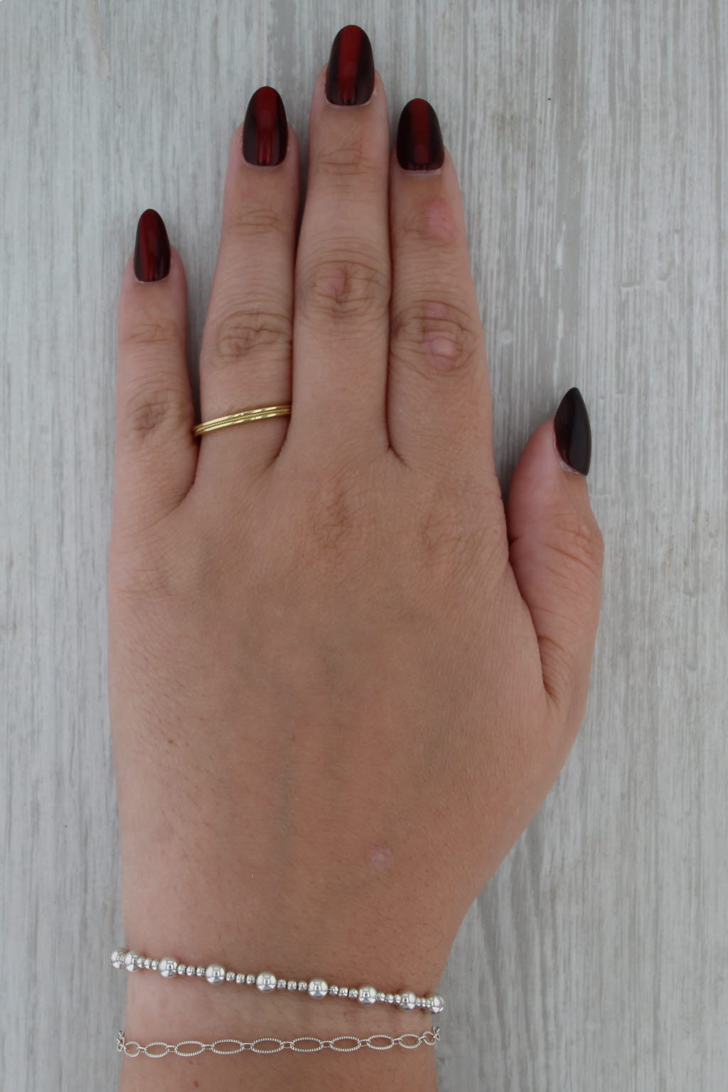 Hidalgo Rope Accented Ring 18k Yellow Gold Stackable Wedding Band Size 7.5