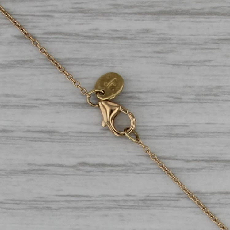 Jude Frances 4.54ctw London Blue Topaz Diamond Halo Pendant Necklace 18k Gold