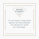 New Beverley K Floral Milgrain 14K White Gold Wedding Band Size 6.5 Ring