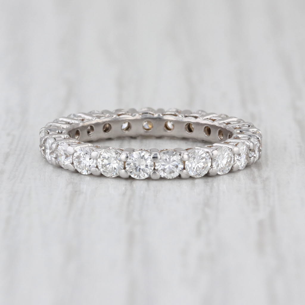 1.80ctw Diamond Eternity Band 18 White Gold Wedding Annivesary Stackable Ring
