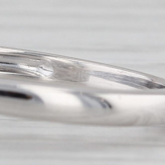 0.22ctw Diamond Cluster Halo Engagement Ring 10k White Gold Size 7