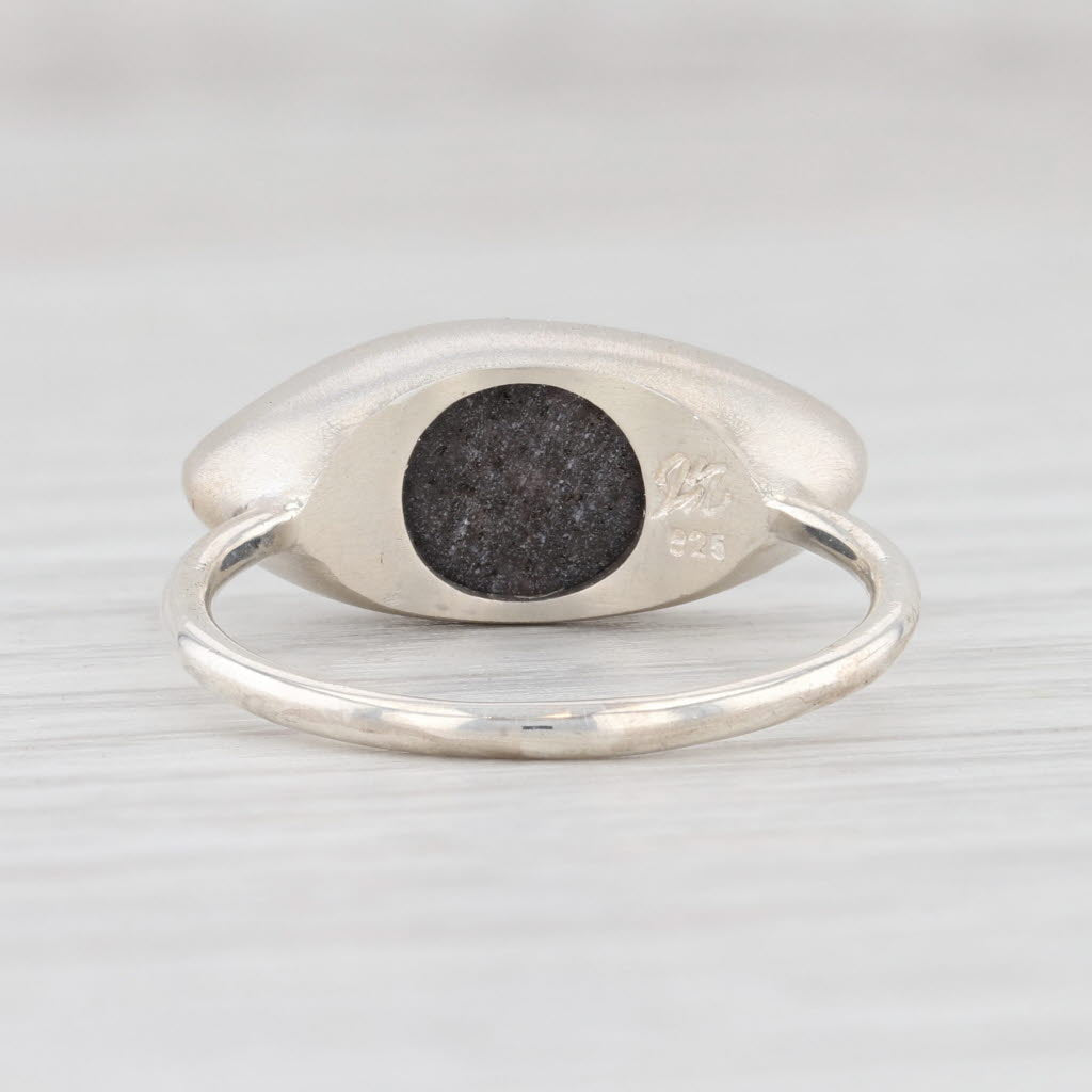 New Nina Wynn Amethyst Druzy Ring Size 7 Sterling Silver Solitaire Statement