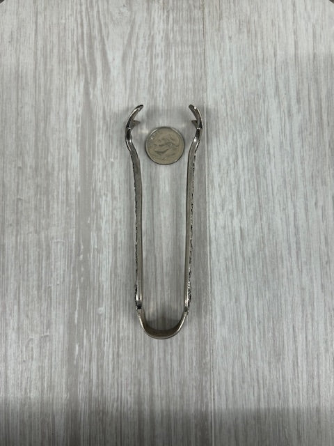 Dark Gray Vintage Baltimore Silversmiths Sterling Silver Rose Sugar Tongs 4"