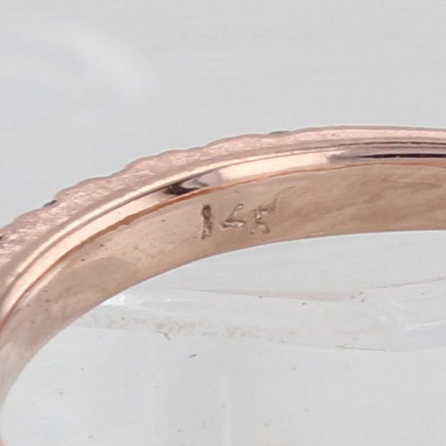 2.87ctw Lab Grown Diamond Engagement Ring 14k Rose Gold Size 3.75 IGI