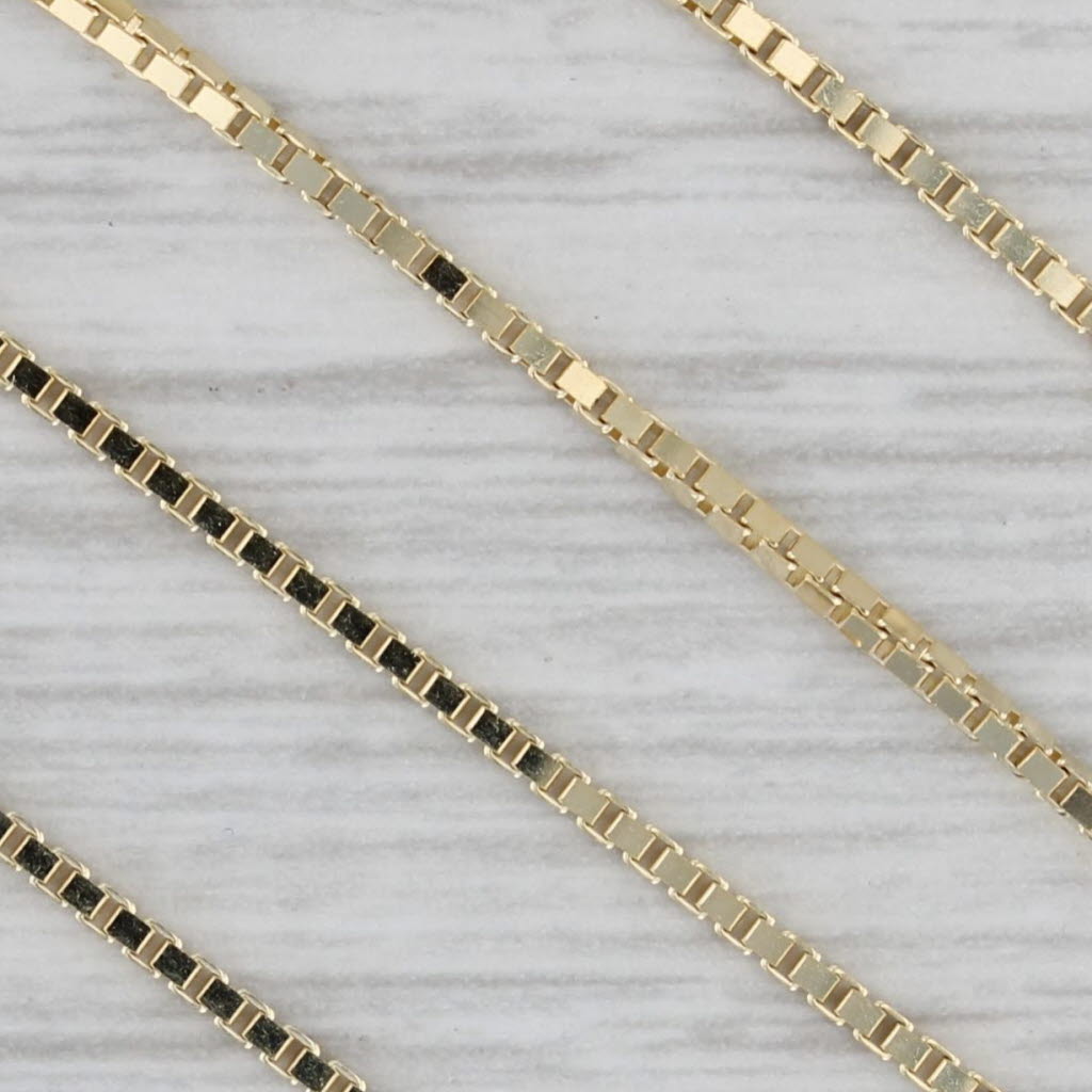 Gray New Curb Chain 14k Yellow Gold 18" 1.1mm Lobster Clasp