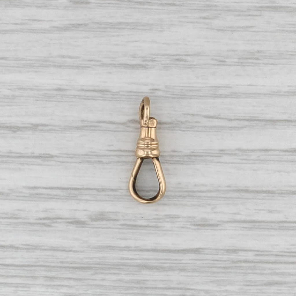 Antique Spring Hook Clasp 10k Yellow Gold Findings Jewelry Making Repair