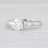 Light Gray 1.08ctw VS2 GIA Round Diamond Engagement Ring 950 Platinum Size 6.5