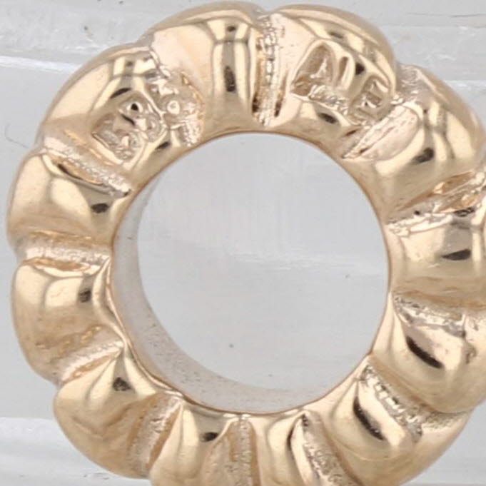 Authentic Pandora 750203 Small Hearts Spacer Bead Charm 14k Yellow Gold