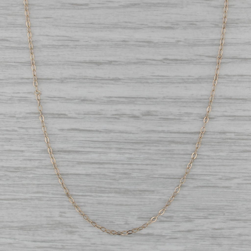 18" 1.3mm Cable Chain Necklace 14k Yellow Gold
