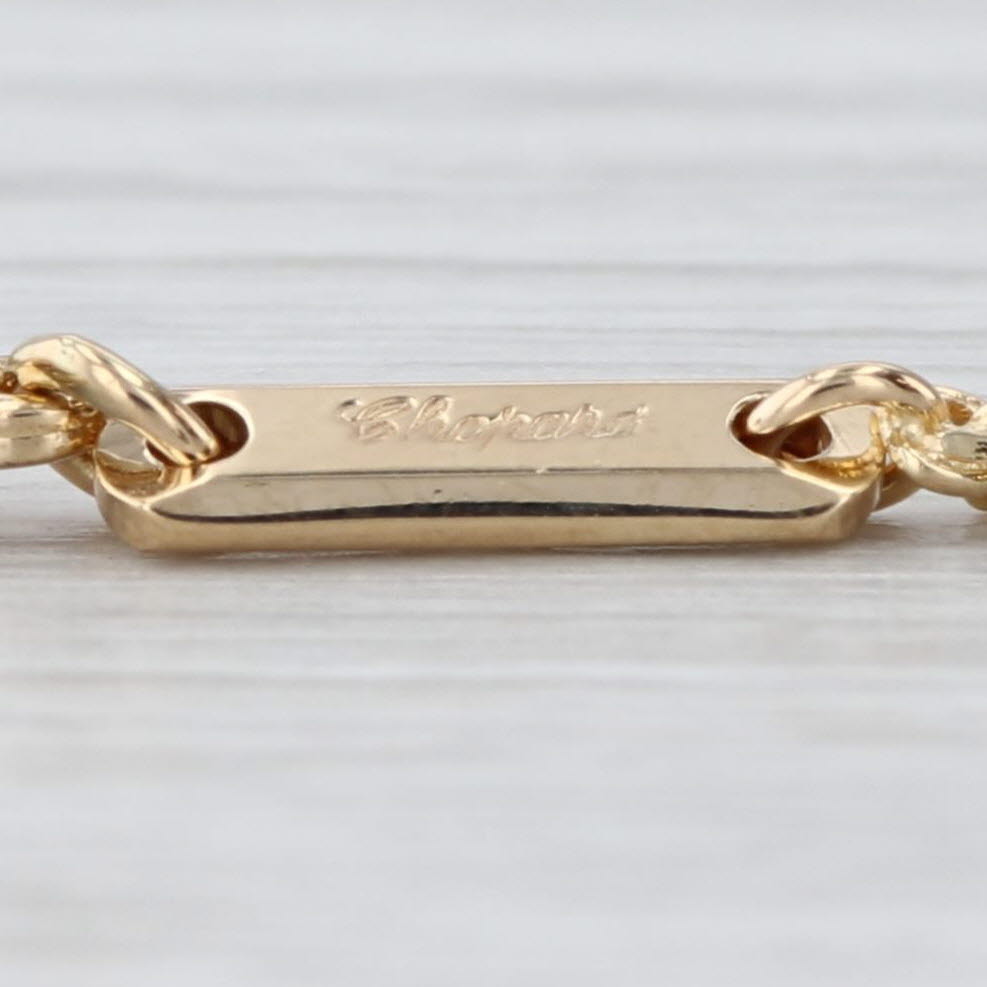 Chopard Rope Chain Necklace 18k Yellow Gold 16.5" 1.8mm