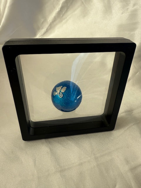 ET 2022 40th Anniversary 1oz Silver Bicycle Silhouette Moon Sphere Coin in Box