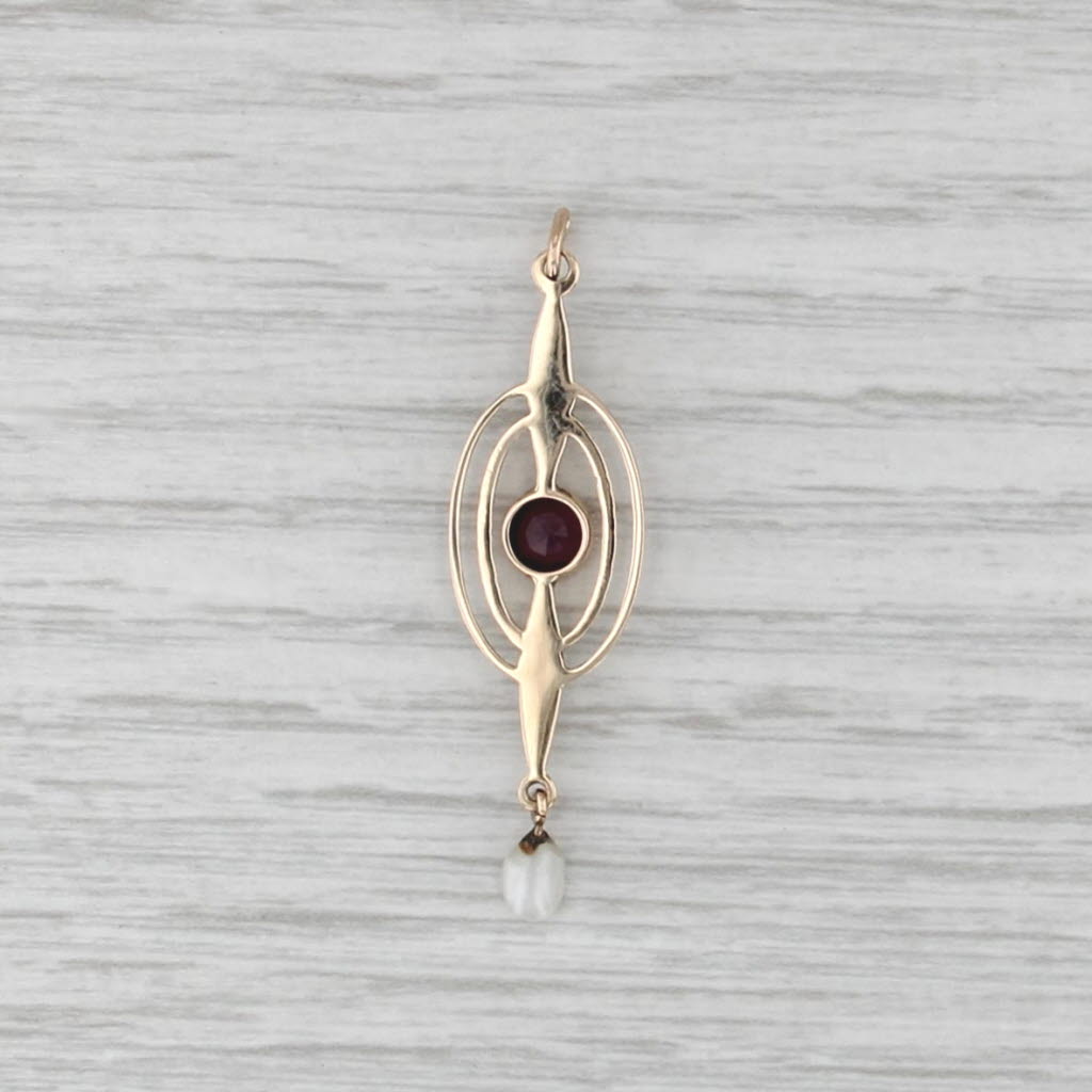 Vintage Imitation Amethyst Pearl Natural Pearl Lavalier Pendant 5-8k Gold