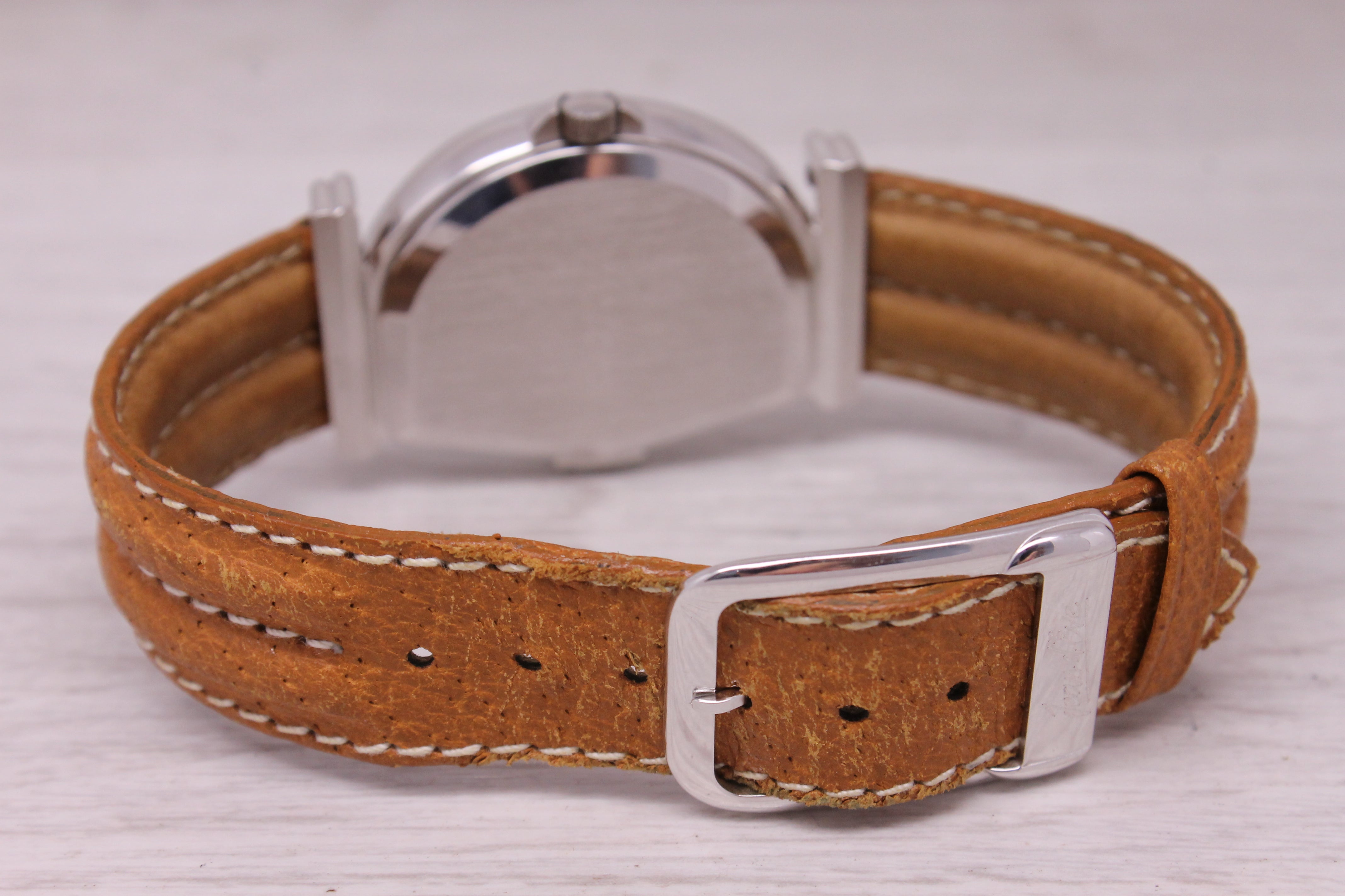 Jean D'Eve Sectora Large Retrograde 31mm Jump Hour Wrist Watch Original Band