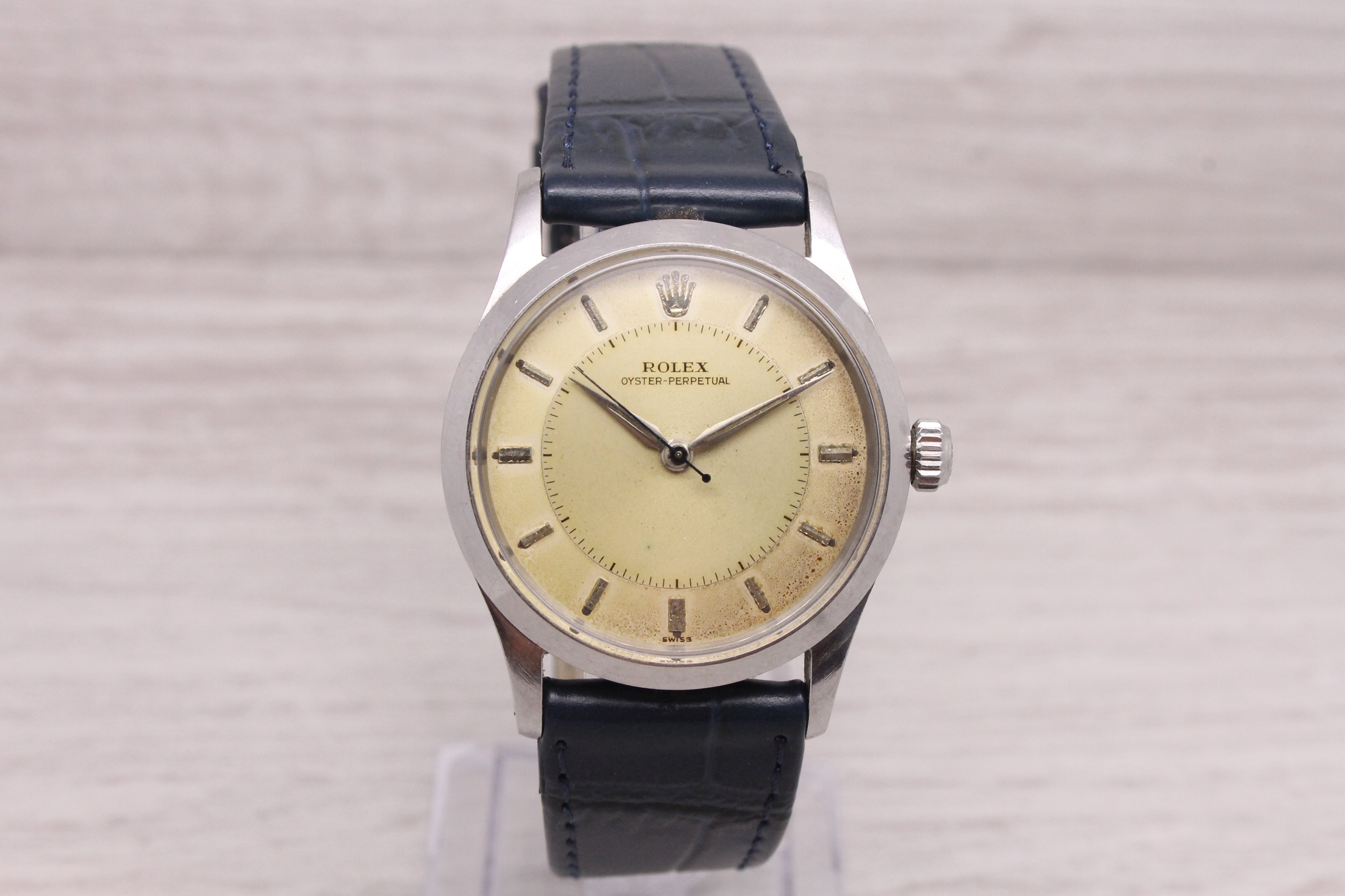 Gray Vintage 1957 Rolex 6532 Oyster Perpetual Mens Automatic Watch 1030 ORIGINAL