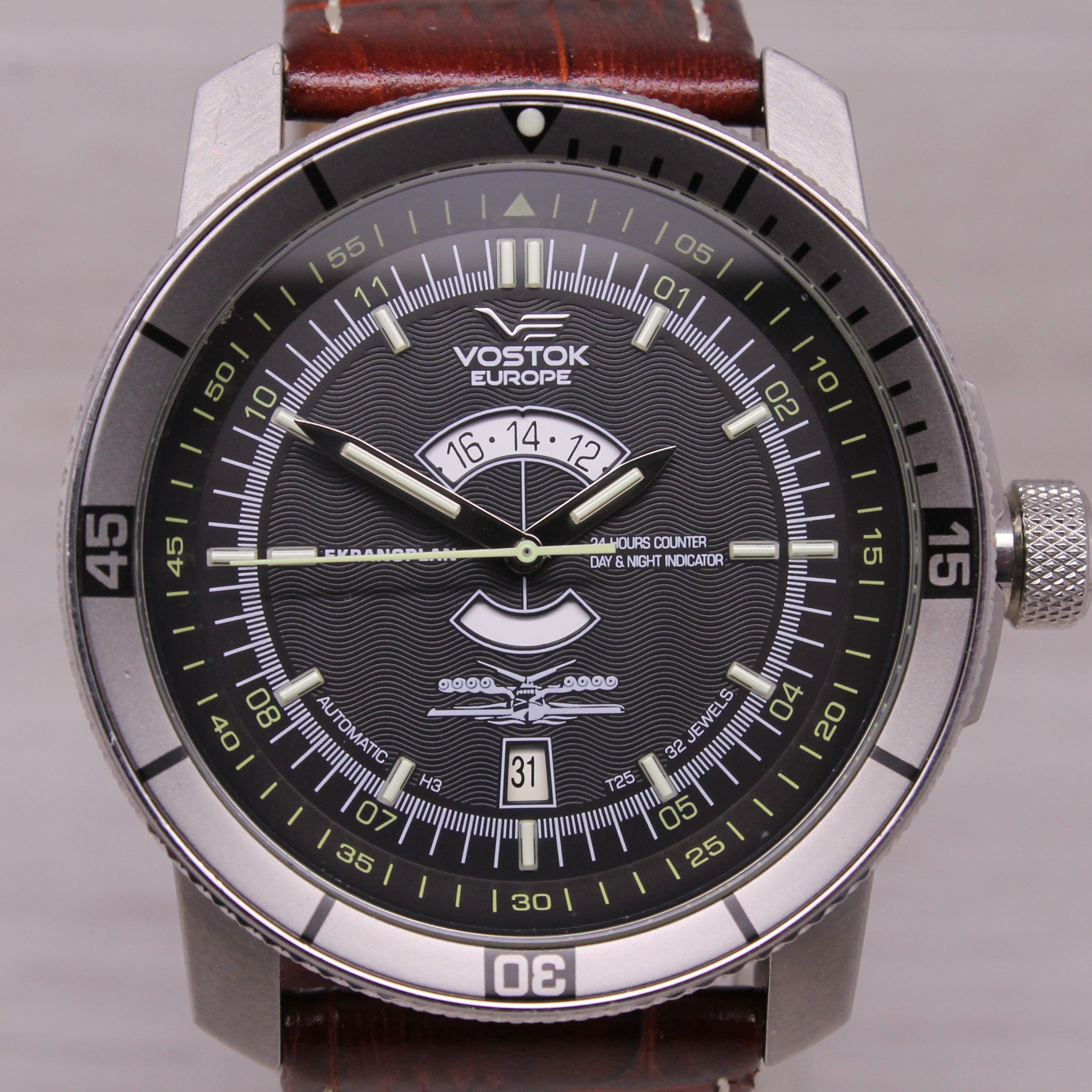 Vostok Europe Ekranoplan Mens 47mm Automatic Watch Steel Date Limited 25/3000