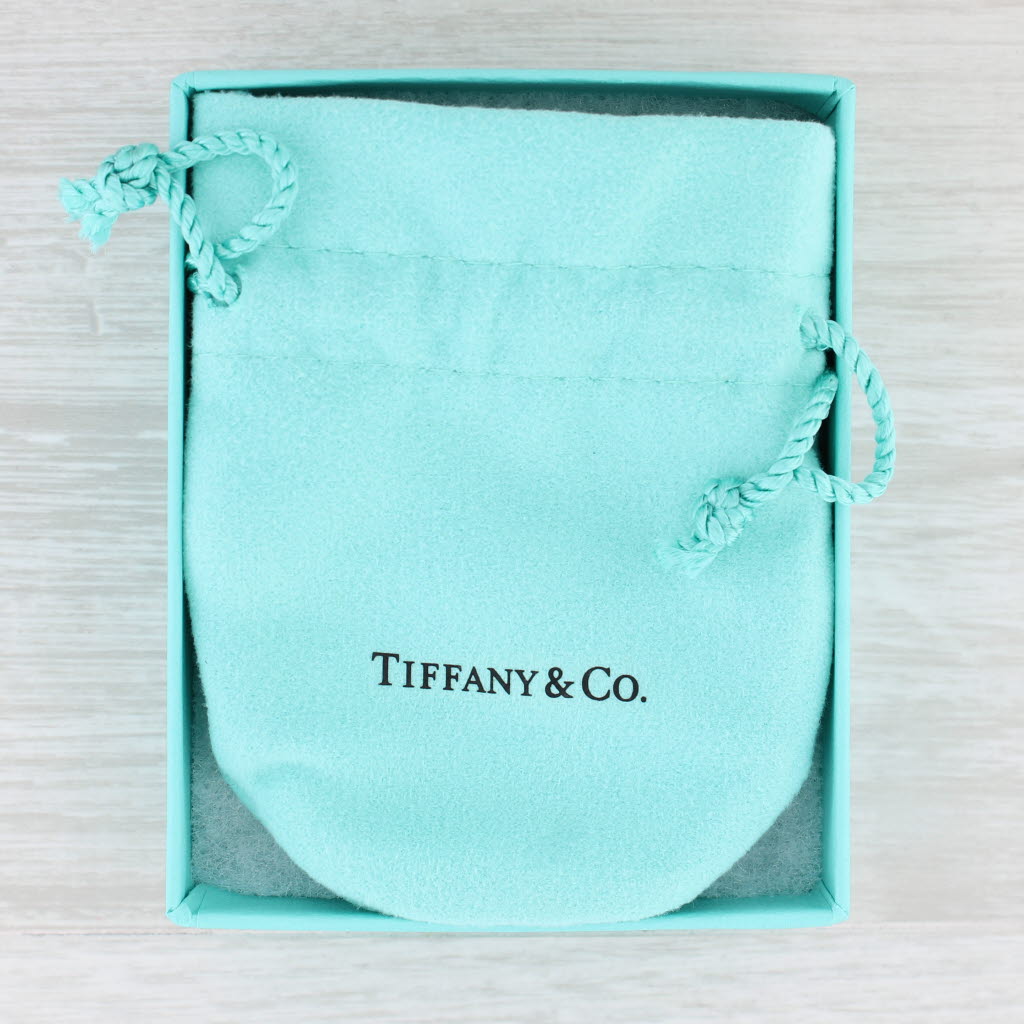 Powder Blue Tiffany & Co I Love You Band Sterling Silver Size 6 Ring Box Pouch Wedding Band