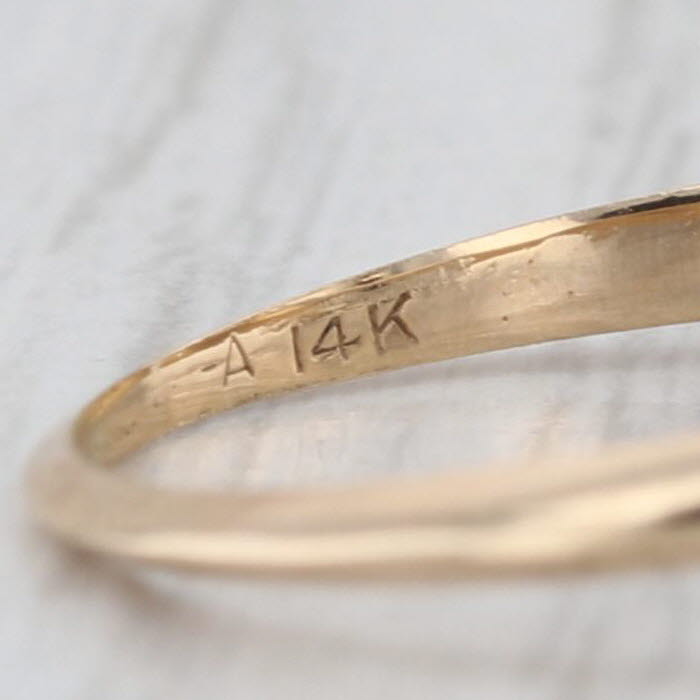 0.74ct Round Diamond Solitaire Engagement Ring 14k White Yellow Gold Size 4.75