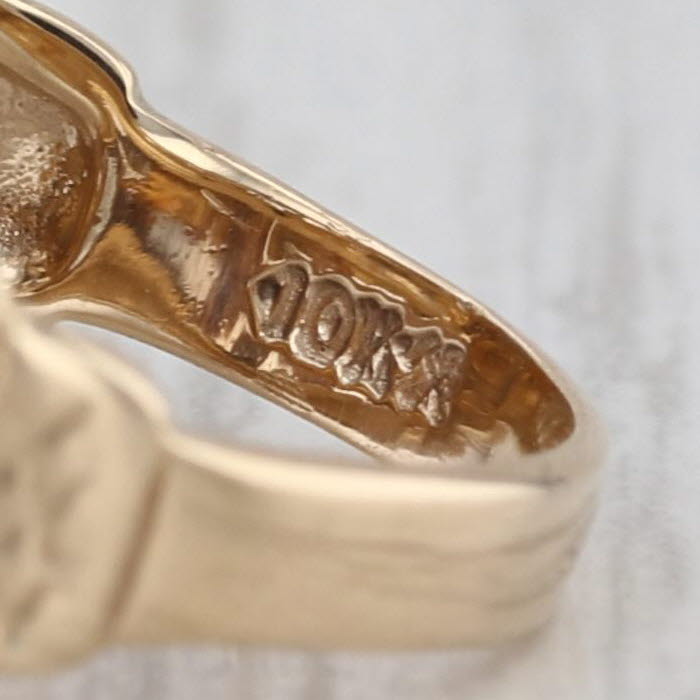 Black Hills Gold Butterfly Ring 10k Yellow Green Rose Gold Size 4.5 Dakota West