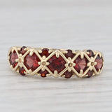1.60ctw Garnet Ring 10k Yellow Gold Size 7.75 Stackable