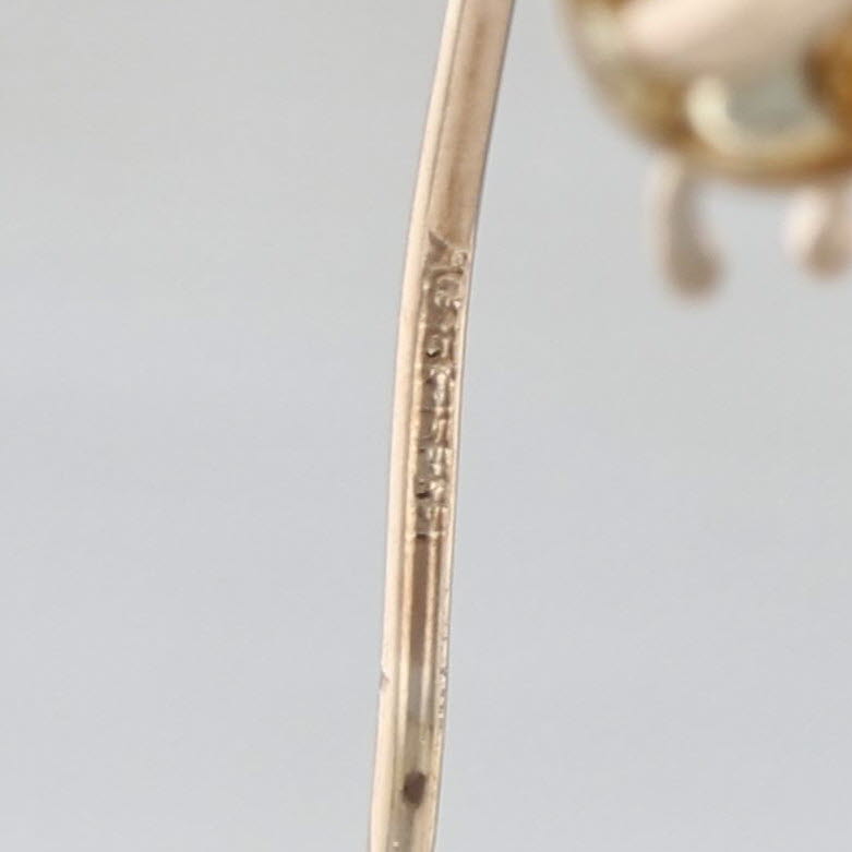 Triple Twist Hoop Earrings 14k Yellow Gold Snap Top Round Huggie Twisted Hoops