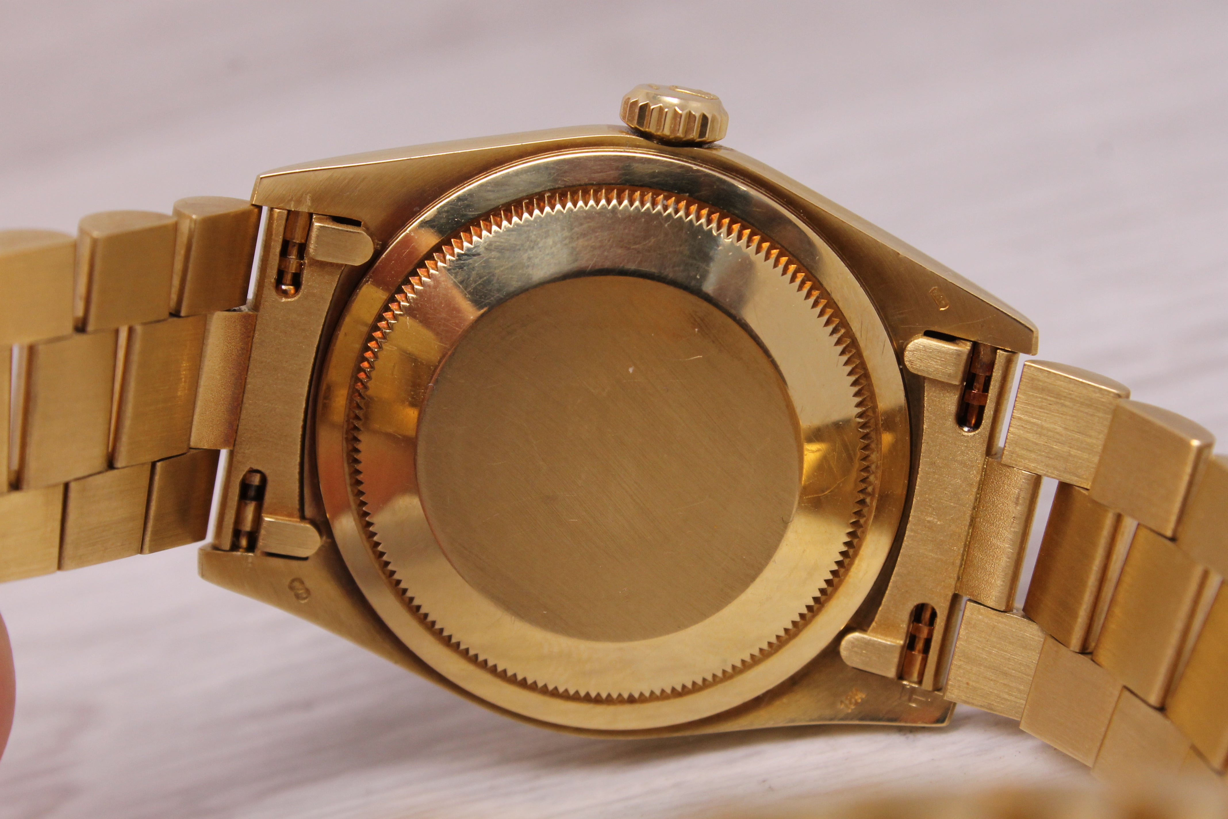 Vintage 1989 Rolex Day Date 18238 Mens 36mm 18k Gold President Watch Box & More